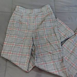 Forever 21 High Waisted Grey Plaid Pants